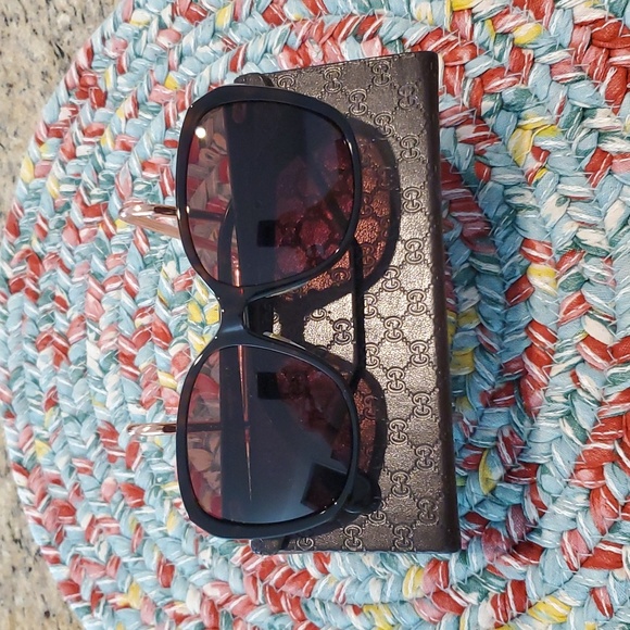 Gucci Accessories - Gucci Sunglasses with Case Bee Micro GG Style GG0371SK